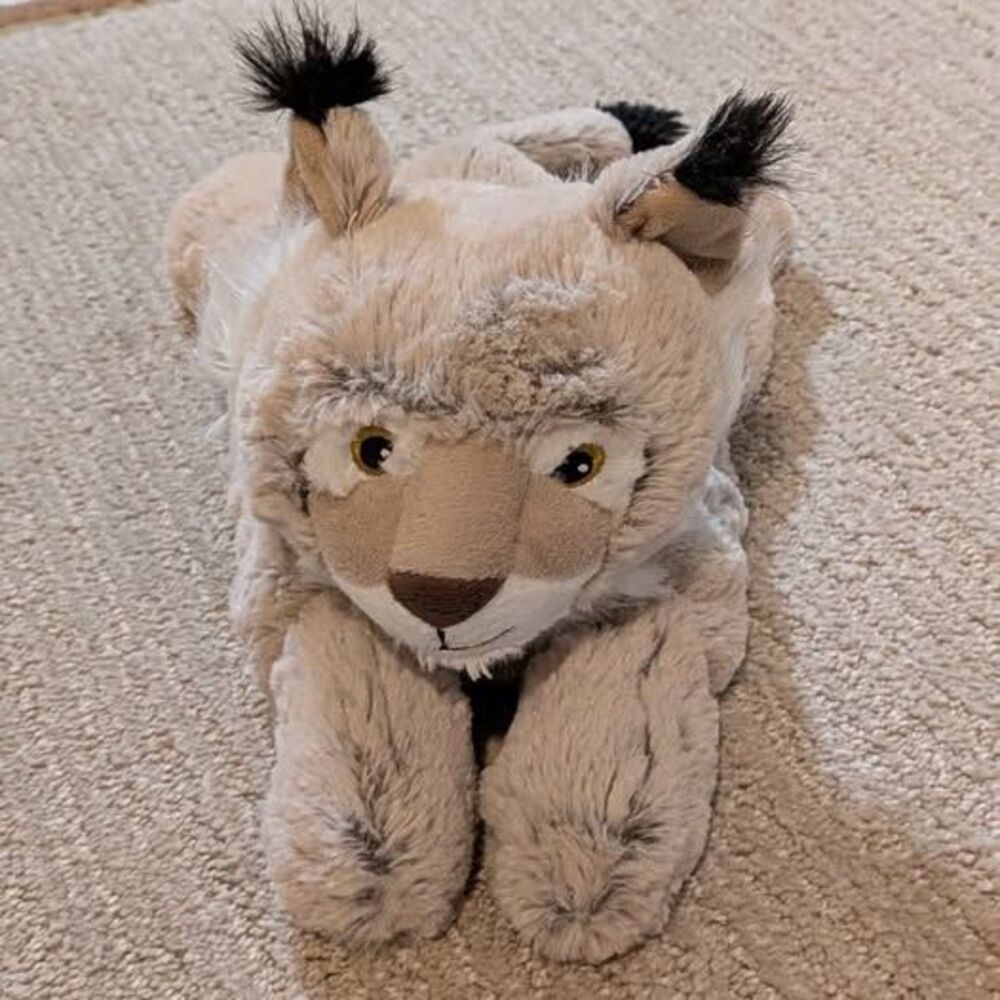 Warmies Heatable Plush Lynx Bobcat Stuffed Animal Microwavable Sensory Weighted